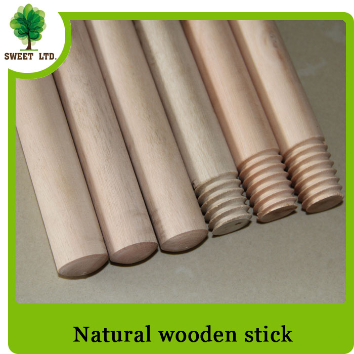 Eucalyptus natural wood floor mop stick