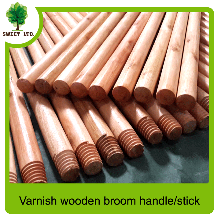 Varnished  shovel handles wood handle for broom