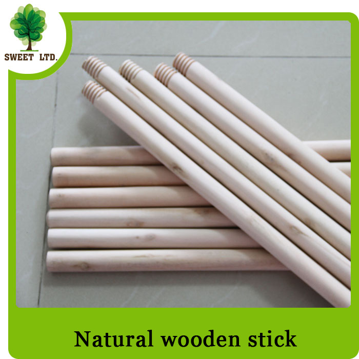 surface smooth Eucalyptus natural wood floor mop stick